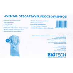Avental Descartável Procedimentos - Biotech 